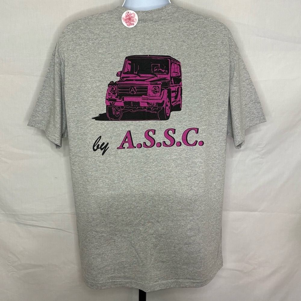 XL - Authentic Anti Social Social Club “Berlin” Grey/Pink Tee ASSC - NWT